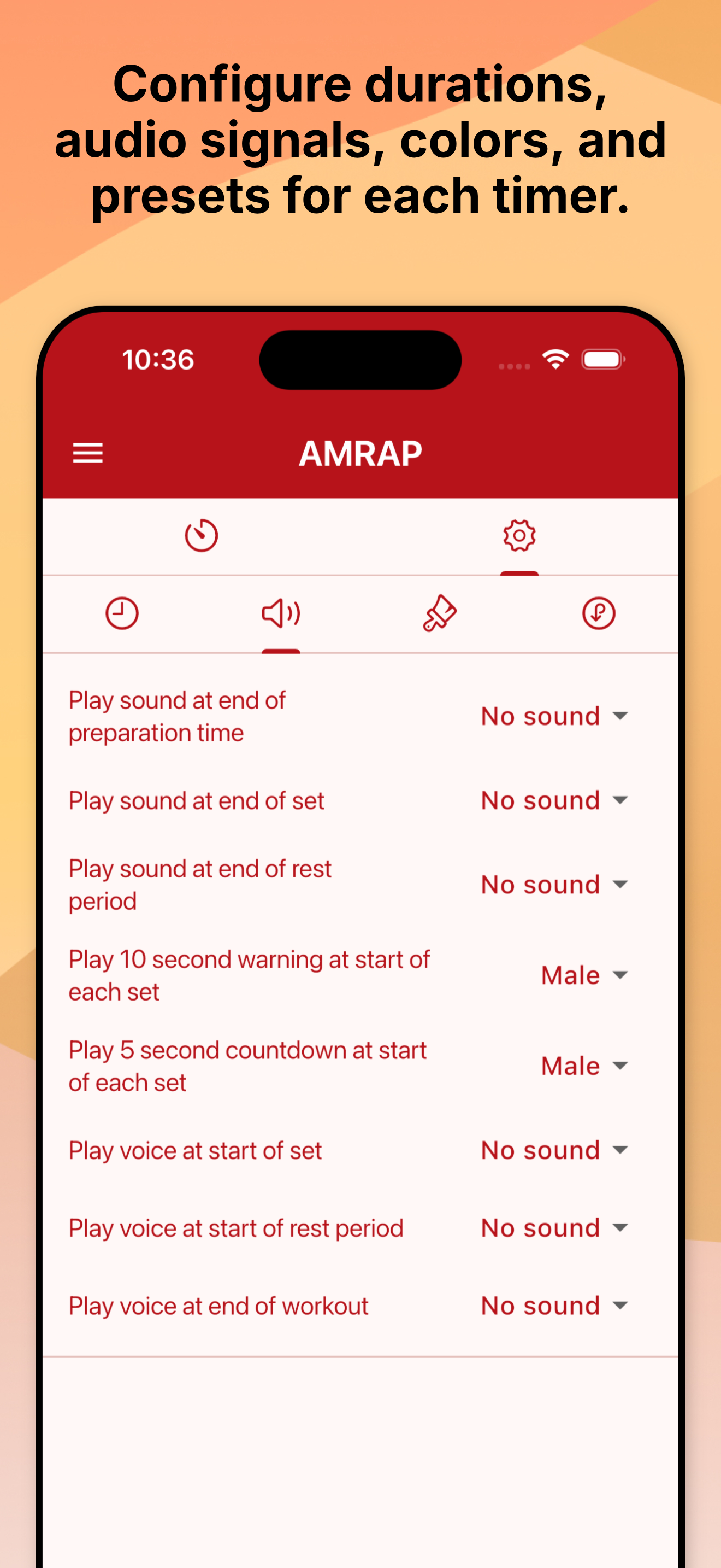 Force Workout Helper Sound
